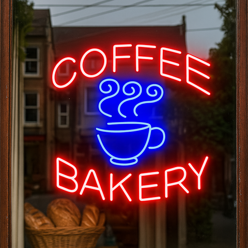 Coffee Bakery Shop Ultra-Bright LED Sign with Remote (Neon-Style, LED Technology) - Way Up Gifts
