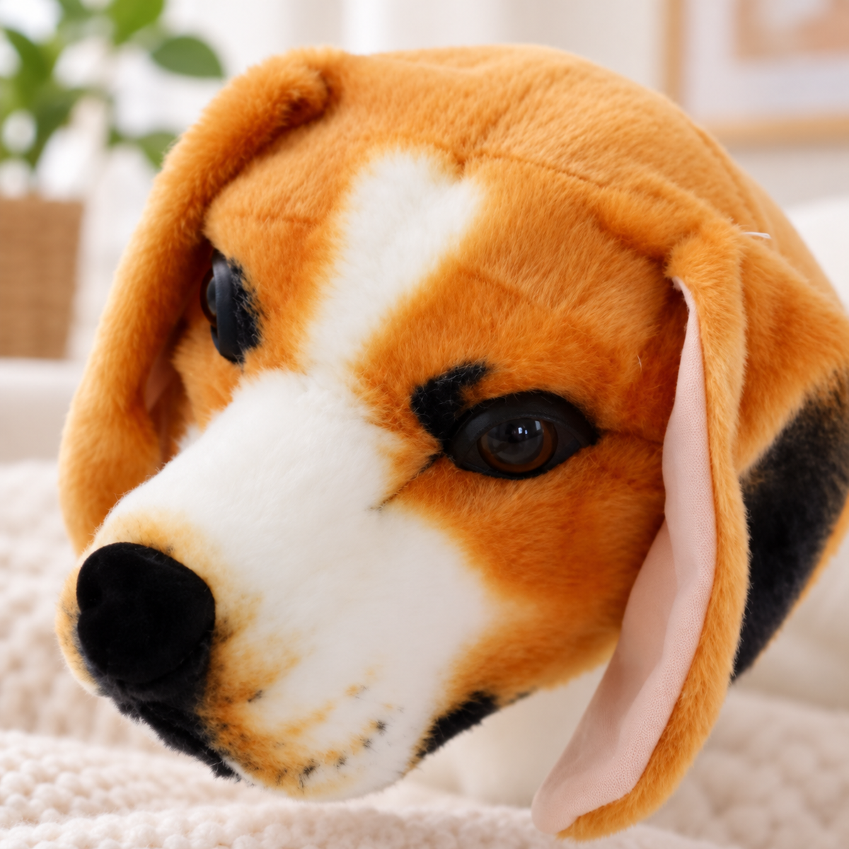Realistic Beagle Dog Stuffed Animal Plush Toy