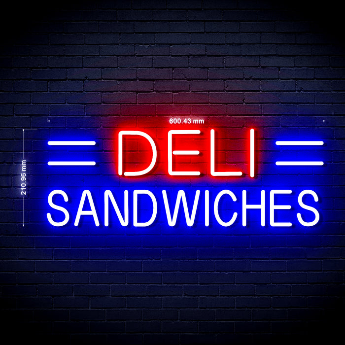 Deli Sandwiches Ultra-Bright LED Neon Sign w/ Remote - Way Up Gifts