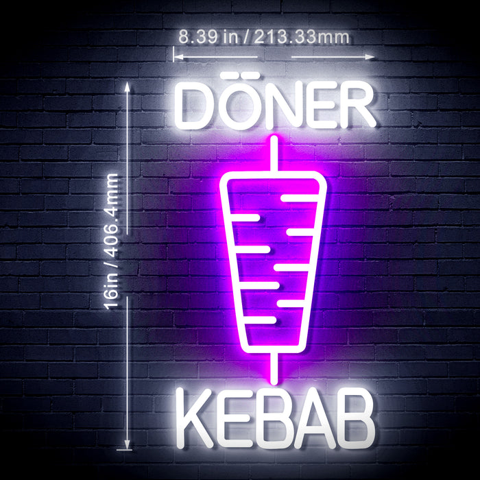 Doner Kebab Flex Silicone LED Neon Sign - Way Up Gifts