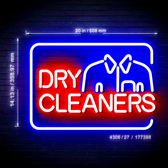 Dry Cleaners Ultra-Bright LED Neon Sign w/ Remote - Way Up Gifts