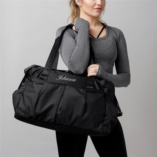 Custom Embroidered Nylon Sports Duffel Bag - Personalized Name - Way Up Gifts