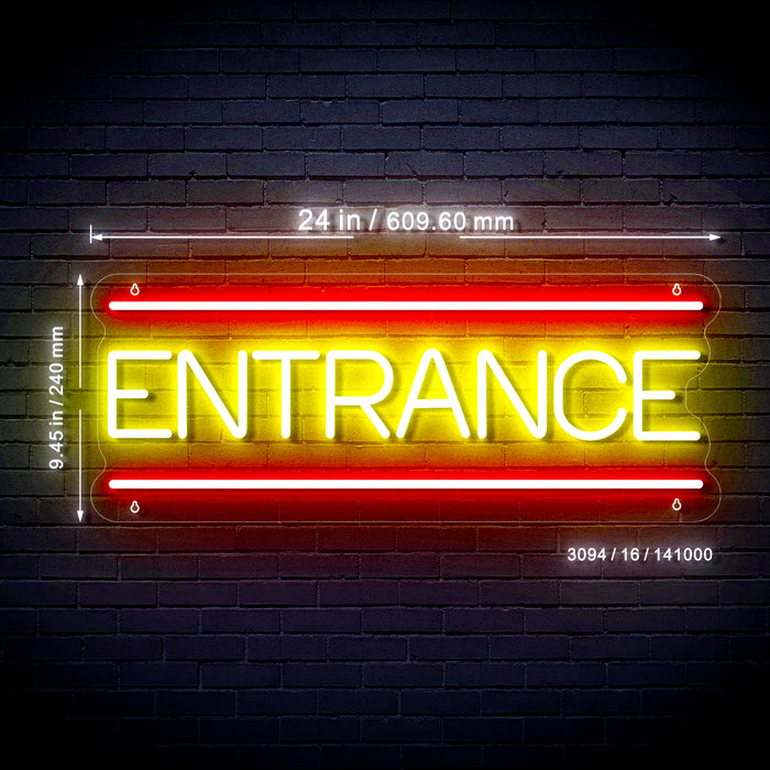 Entrance Ultra-Bright LED Sign with Remote (Neon-Style, LED Technology) - Way Up Gifts