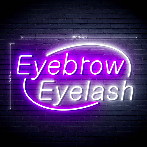 Beauty Salon Eyebrow Eyelash Ultra-Bright LED Neon Sign w/ Remote - Way Up Gifts