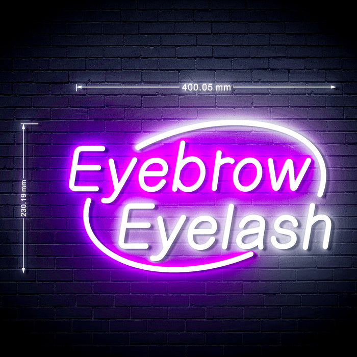 Beauty Salon Eyebrow Eyelash Flex Silicone LED Neon Sign - Way Up Gifts