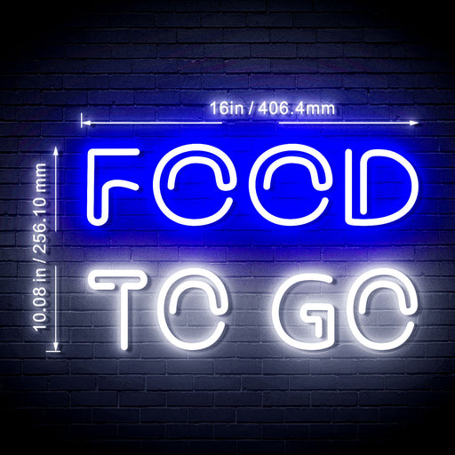 Carry Out Take Away Food to Go Flex Silicone LED Neon Sign - Way Up Gifts