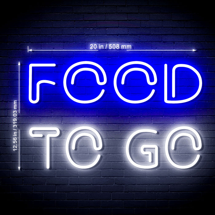 Carry Out Take Away Food to Go Ultra-Bright LED Neon Sign - Way Up Gifts