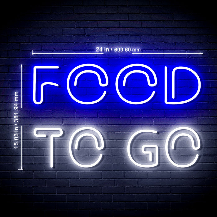 Carry Out Take Away Food to Go Ultra-Bright LED Neon Sign - Way Up Gifts