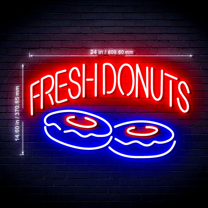 Fresh Donuts Ultra-Bright LED Neon Sign - Way Up Gifts