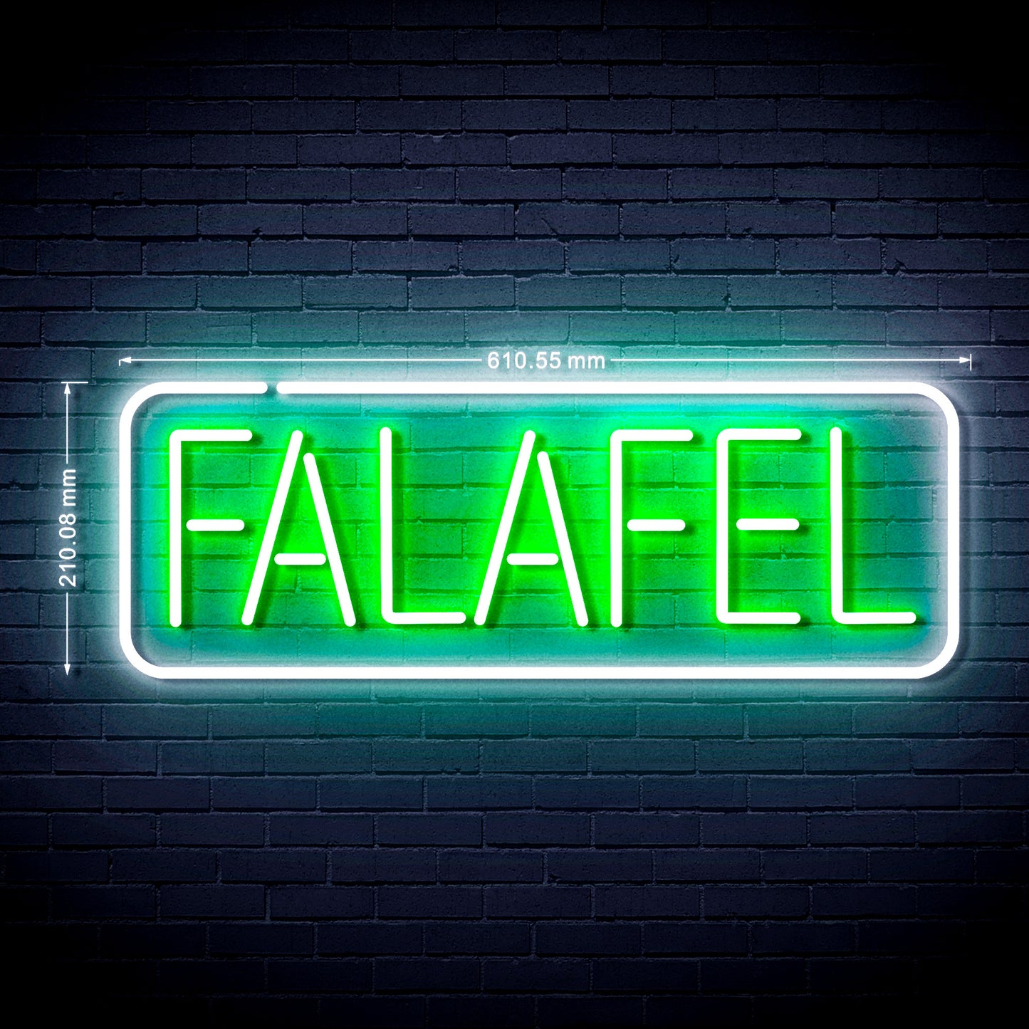 24" Falafel Ultra-Bright LED Neon Sign - Way Up Gifts