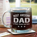 Engraved Most Awesome Parent Glass Mug - Custom Parent Appreciation Mug - Way Up Gifts