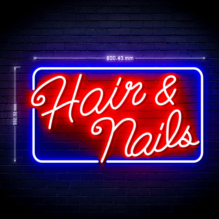 Beauty Salon Hair & Nails Ultra-Bright LED Neon Sign - Way Up Gifts