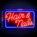 Beauty Salon Hair & Nails Ultra-Bright LED Neon Sign - Way Up Gifts