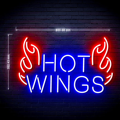 Chicken Hot Wings Ultra-Bright LED Neon Sign w/ Remote - Way Up Gifts