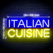 Italian Cuisine Flex Silicone LED Neon Sign - Way Up Gifts