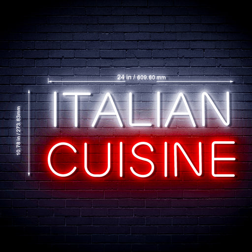 Italian Cuisine Ultra-Bright LED Neon Sign - Way Up Gifts