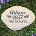 Welcome to Our Home Engraved Garden Stone - Realistic Resin Design with Hide a Key - Way Up Gifts