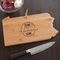 Pennsylvania State Cutting Board - Personalized State Shaped Kitchen Gift - LED Gift Works