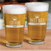 Custom Engraved Pint Glass - Groomsmen Gift - Way Up Gifts