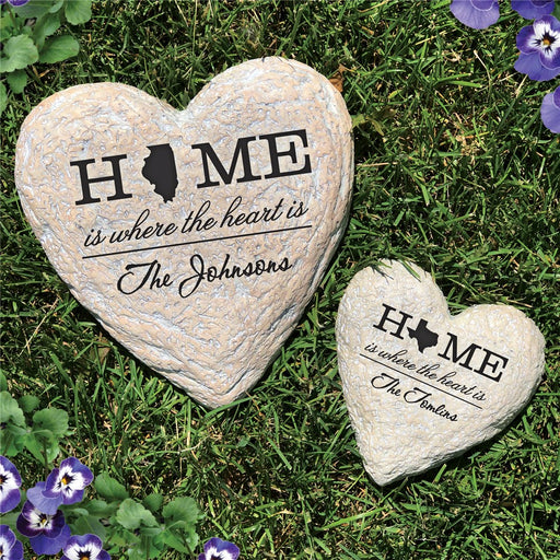 Home State Personalized Garden Stone - Realistic Resin Design - Way Up Gifts