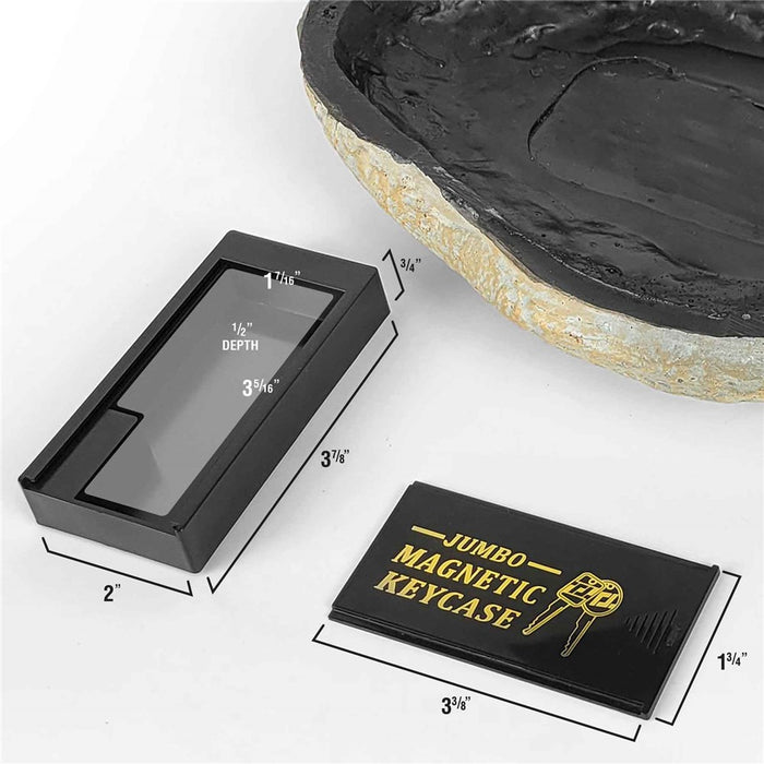 Family Address Personalized Garden Stone - Realistic Resin Design with Hide a Key - Way Up Gifts