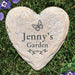 Butterfly Heart Garden Stone - Realistic Resin Design - Way Up Gifts