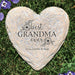 Best Grandma Ever Heart Garden Stone - Realistic Resin Design - Way Up Gifts