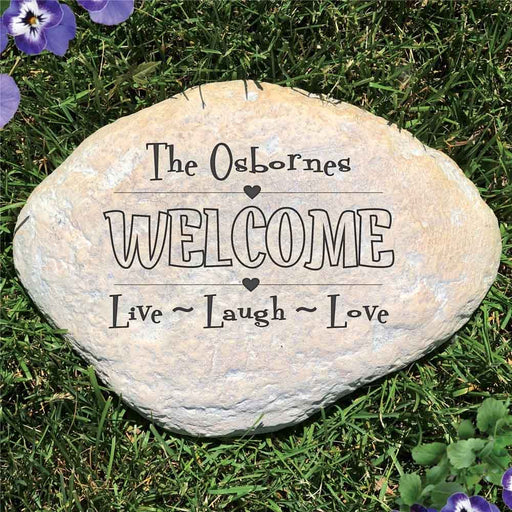 Live, Laugh, Love Inspirational Garden Stone - Realistic Resin Design with Hide a Key - Way Up Gifts