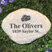 Family Address Personalized Garden Stone - Realistic Resin Design with Hide a Key - Way Up Gifts