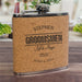 Custom Cork Flask - Groomsmen Gift with Name & Wedding Date - Way Up Gifts