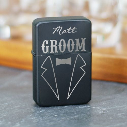Engraved Tuxedo Lighter - Personalized Groomsmen Gift - Way Up Gifts