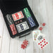 Custom Poker Set for Groomsmen - Engraved Circle Name Design - Way Up Gifts