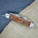 Custom Engraved Dark Wood Pocket Knife - Groomsmen Gift - Way Up Gifts