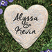 Couples Names Garden Stone - Realistic Resin Design - Way Up Gifts