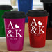 Engraved Couples Established Travel Mug - Romantic Mug with Couple's Initials & Year - Way Up Gifts
