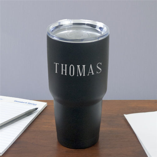 Black any name tumbler - Way Up Gifts