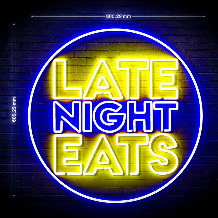 Late Night Eats Ultra-Bright LED Neon Sign - Way Up Gifts