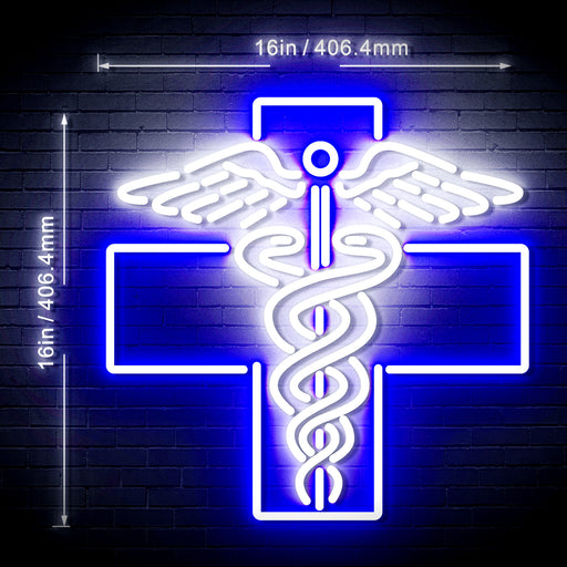 Medical Cross Dispensary Flex Silicone LED Neon Sign - Way Up Gifts