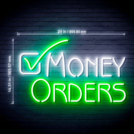 Money Orders Ultra-Bright LED Neon Sign w/ Remote - Way Up Gifts