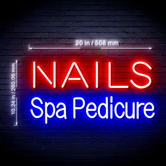 Nails Spa Pedicure Ultra-Bright LED Neon Sign - Way Up Gifts