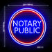 20" Round Notary Public Ultra-Bright LED Neon Sign w/ Remote - Way Up Gifts