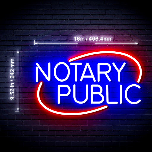 Notary Public Flex Silicone LED Neon Sign - Way Up Gifts