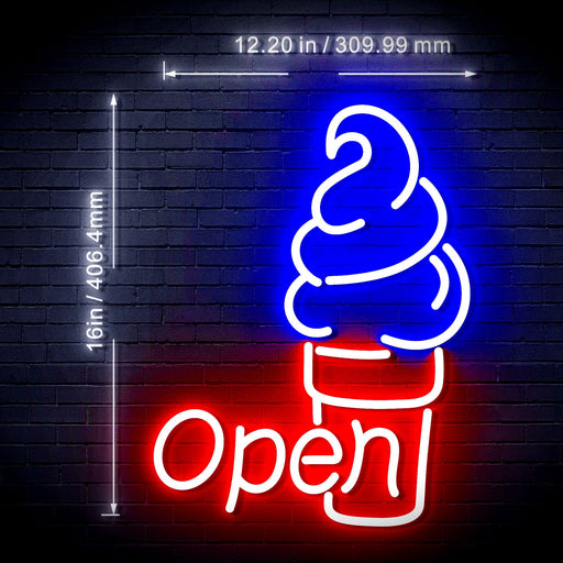 Ice Cream Open Flex Silicone LED Neon Sign - Way Up Gifts