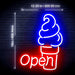 Ice Cream Open Flex Silicone LED Neon Sign - Way Up Gifts