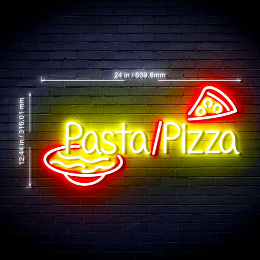 Pasta Pizza Ultra-Bright LED Neon Sign w/ Remote - Way Up Gifts