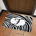 Zebra Print Personalized Welcome Mat - Custom Animal Print Doormat - Way Up Gifts