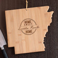 Personalized Arkansas State Cutting Board - Home Sweet Home Carving Board - LED Gift Works