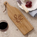 Engraved Mr. and Mrs. Wine Bottle Cutting Board - Wedding Gift Idea - Way Up Gifts