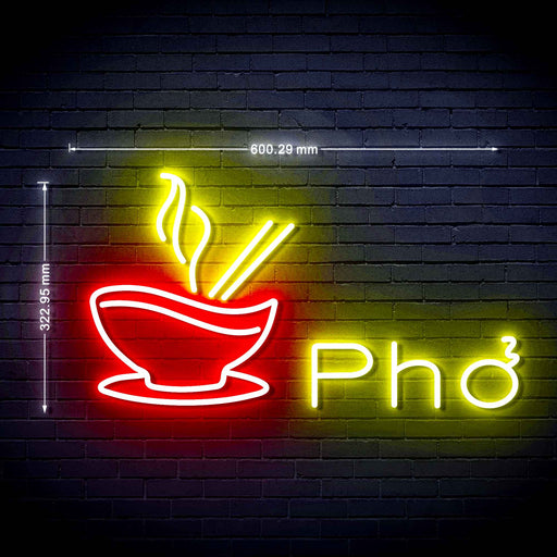 Vietnamese Noodles Pho Ultra-Bright LED Neon Sign w/ Remote - Way Up Gifts