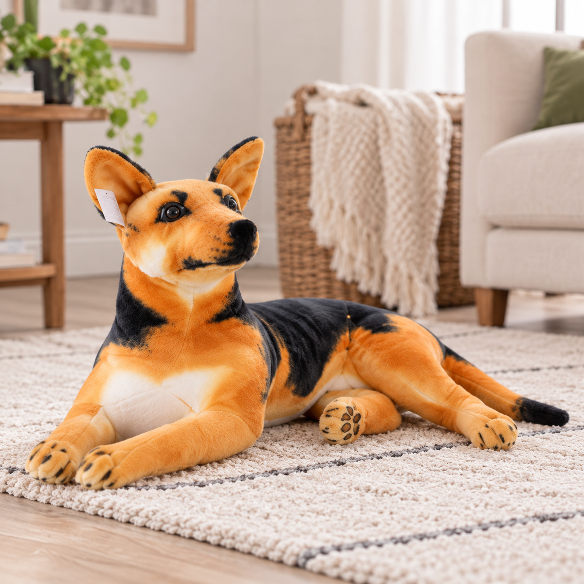Realistic German Shepherd Stuffed Animal Plush Toy